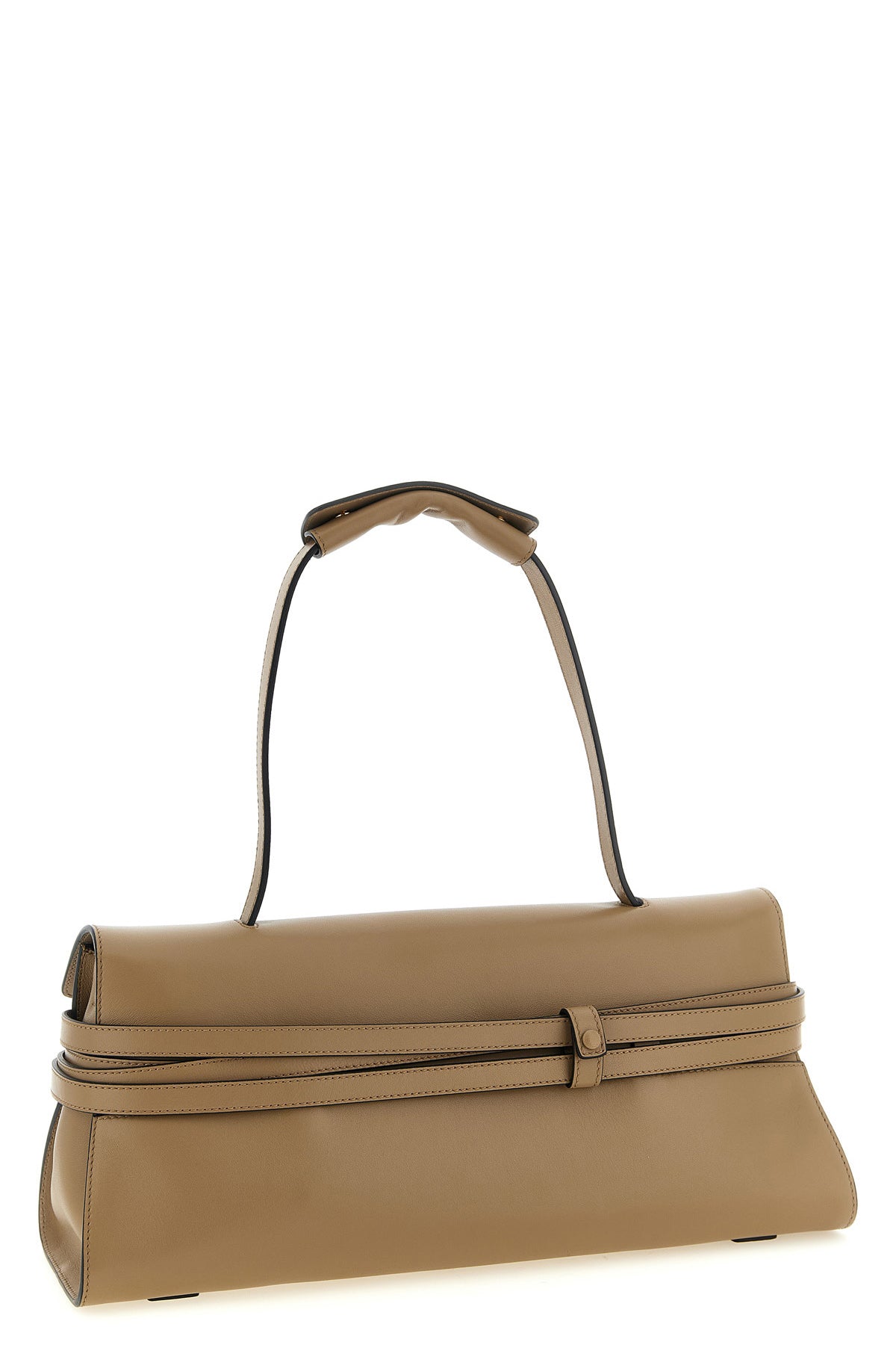 tie me leather shoulder bag
