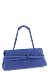 tie me suede shoulder bag