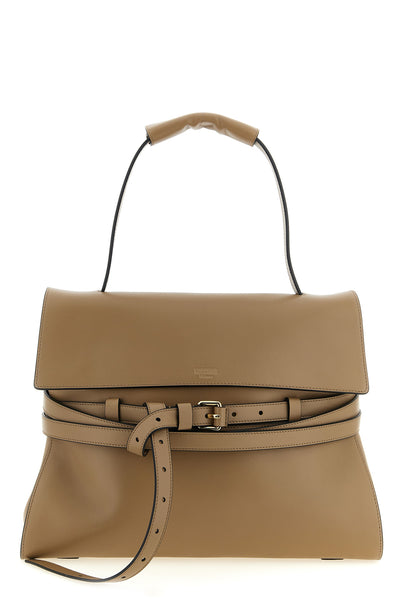 tie me leather shoulder bag