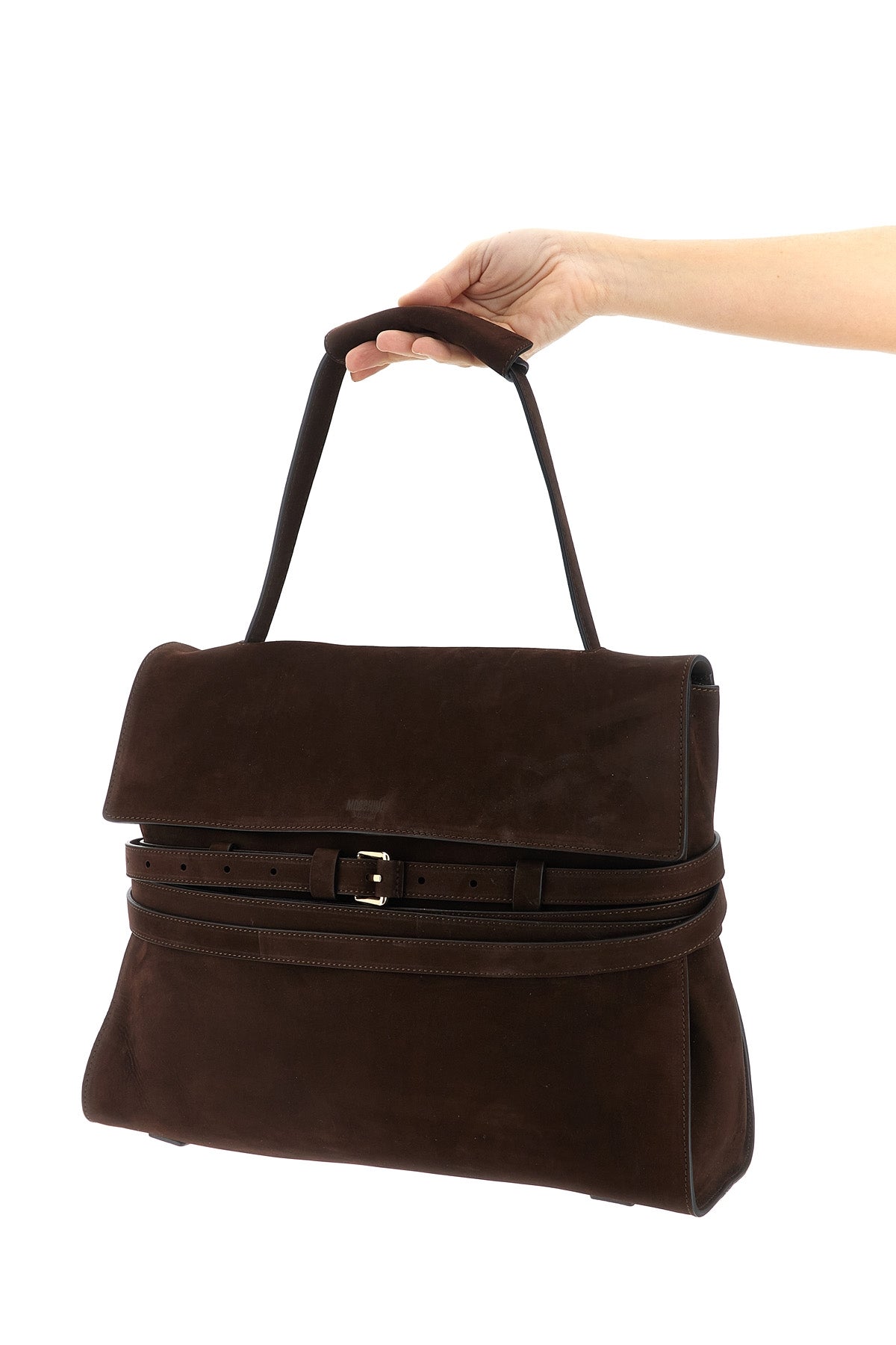 tie me suede shoulder bag
