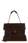 tie me suede shoulder bag