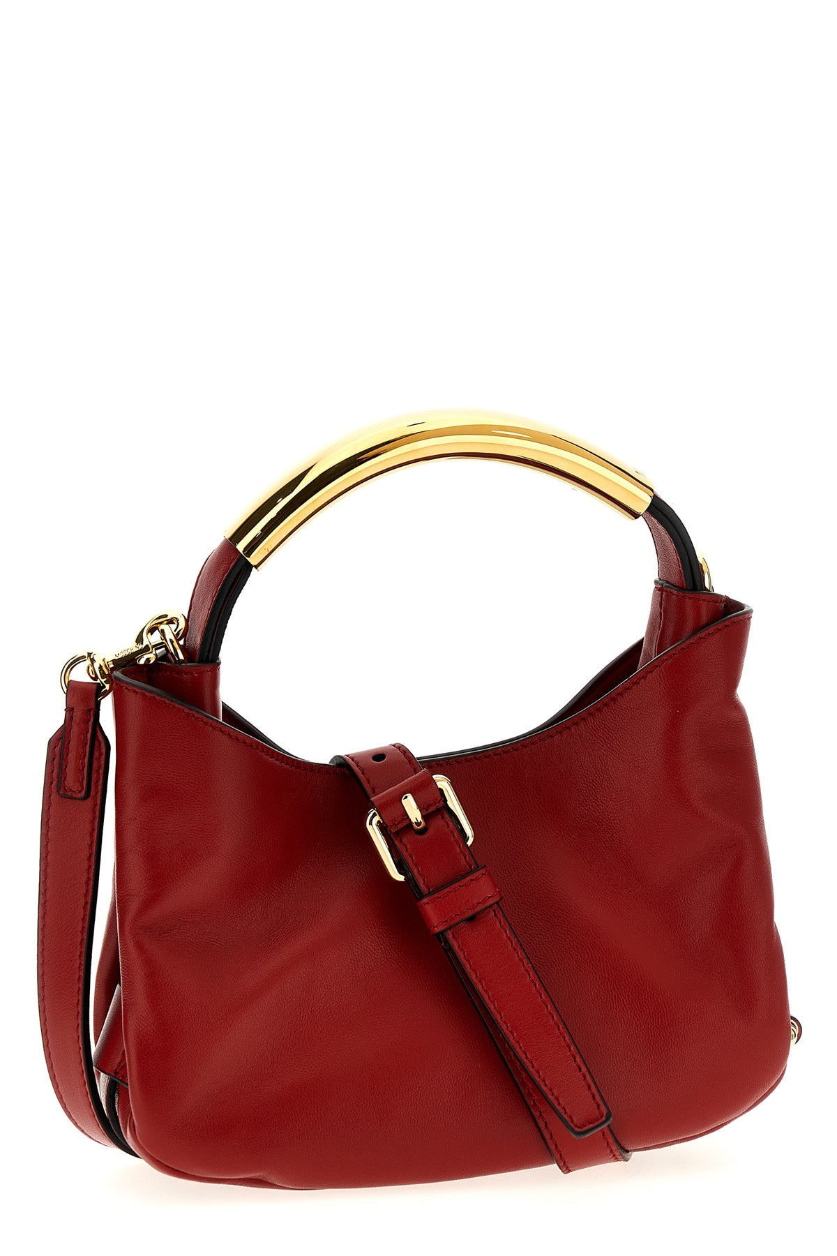 moschino handle me bag small nappa leather handbag