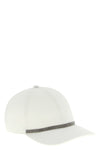 diagonal pattern cotton blend hat