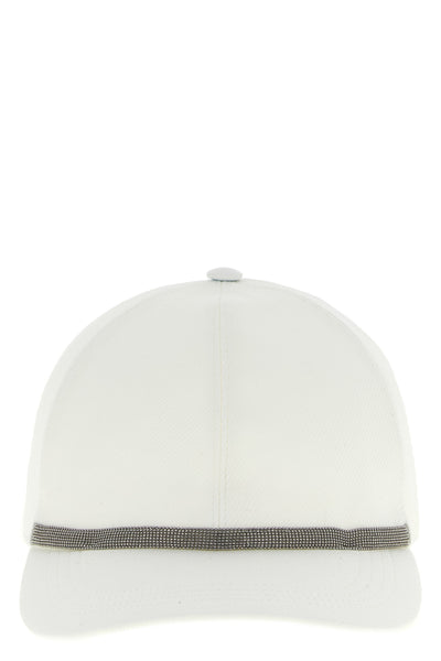 diagonal pattern cotton blend hat