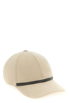 diagonal pattern cotton blend hat