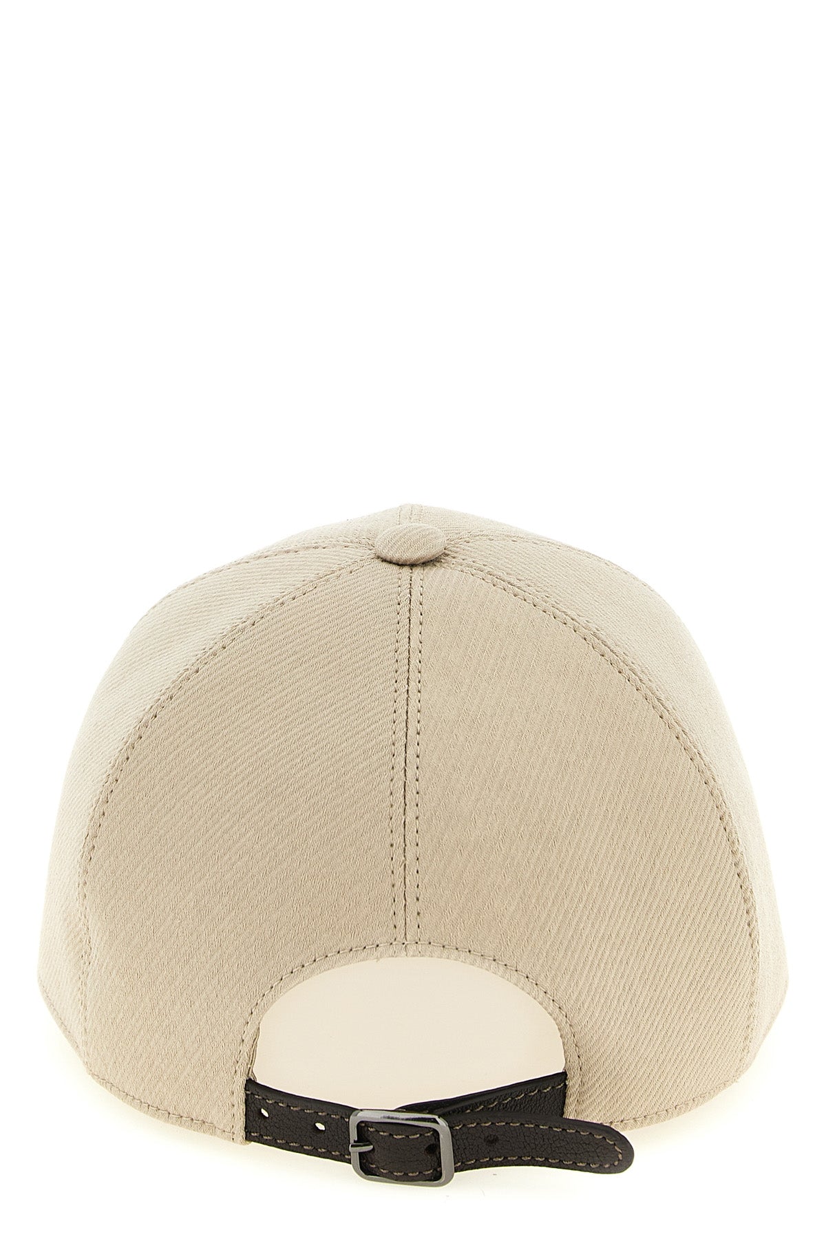 diagonal pattern cotton blend hat