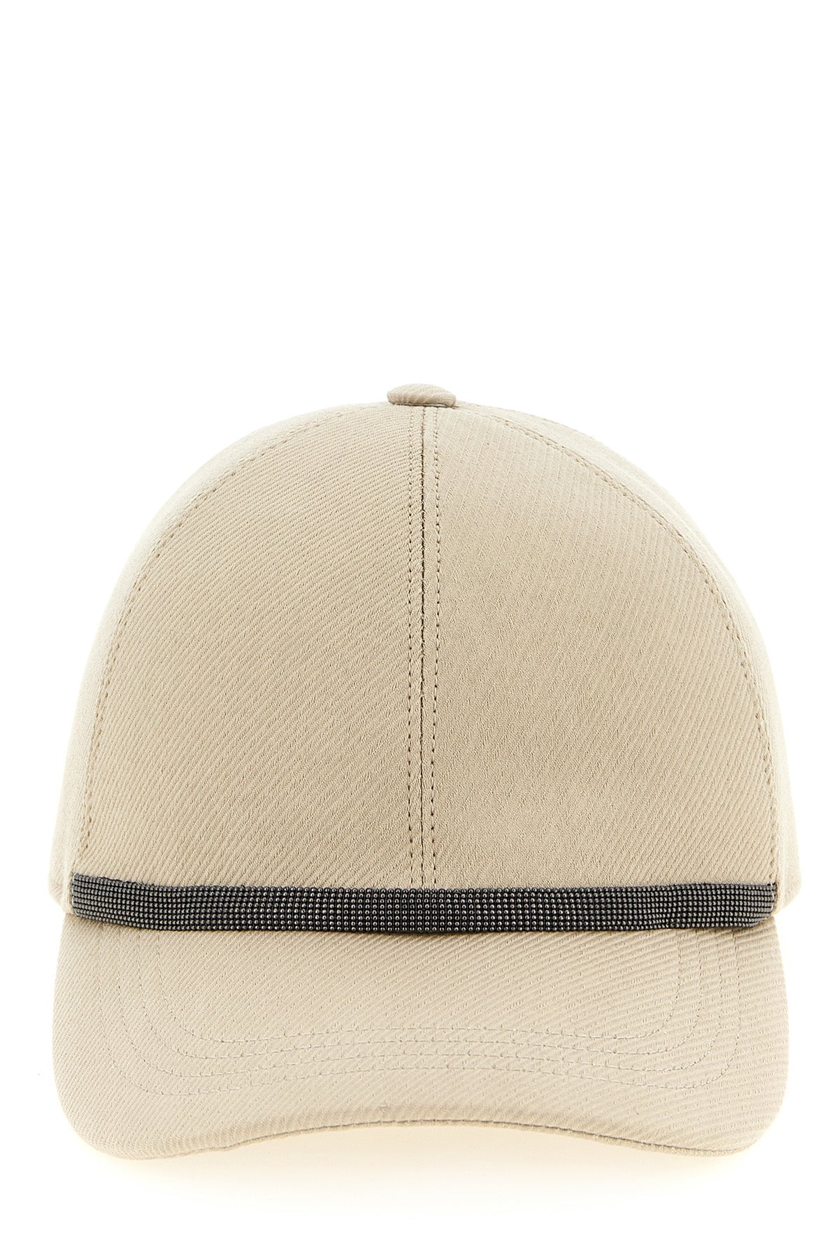 diagonal pattern cotton blend hat
