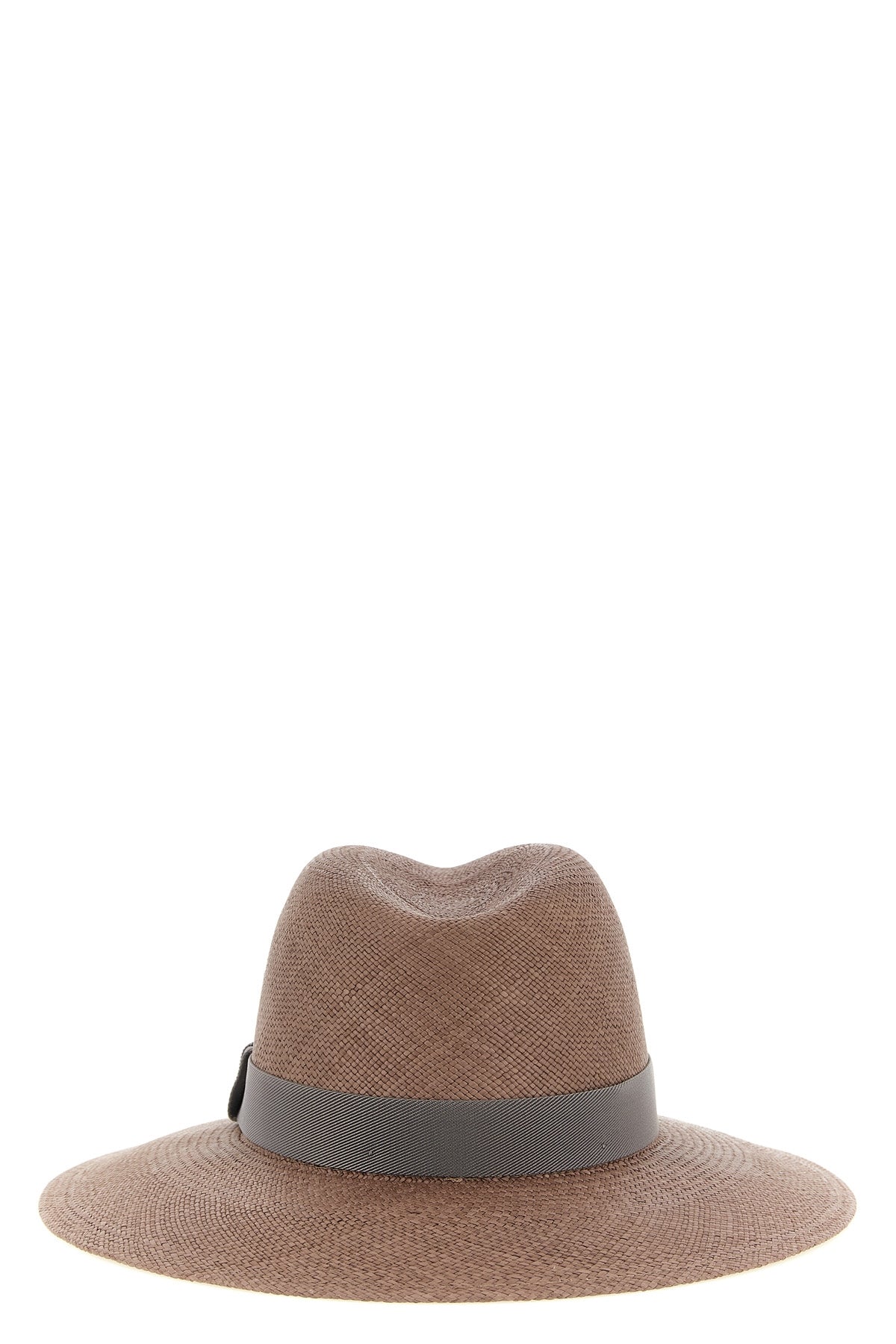 wide-brimmed hat in natural woven straw