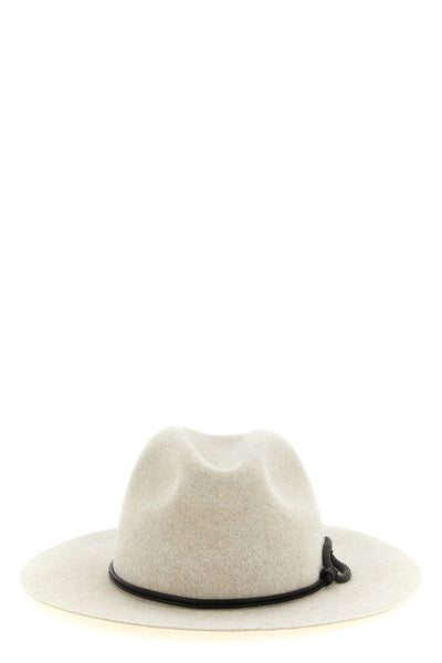 the brunello cucinelli fedora hat is made of pure felt