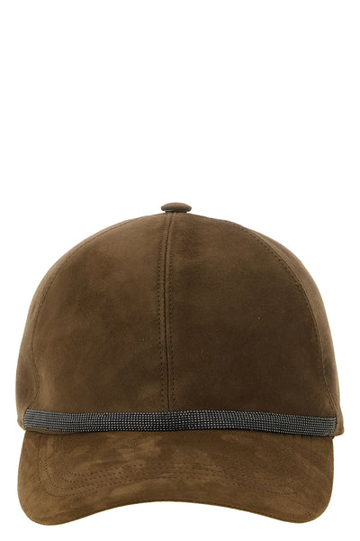 the brunello cucinelli baseball cap in fine suede redefines casual aesthetics