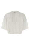 dazzling cable openwork ribbed linen cardigan