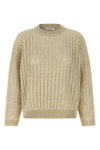 dazzling cable openwork ribbed linen sweater