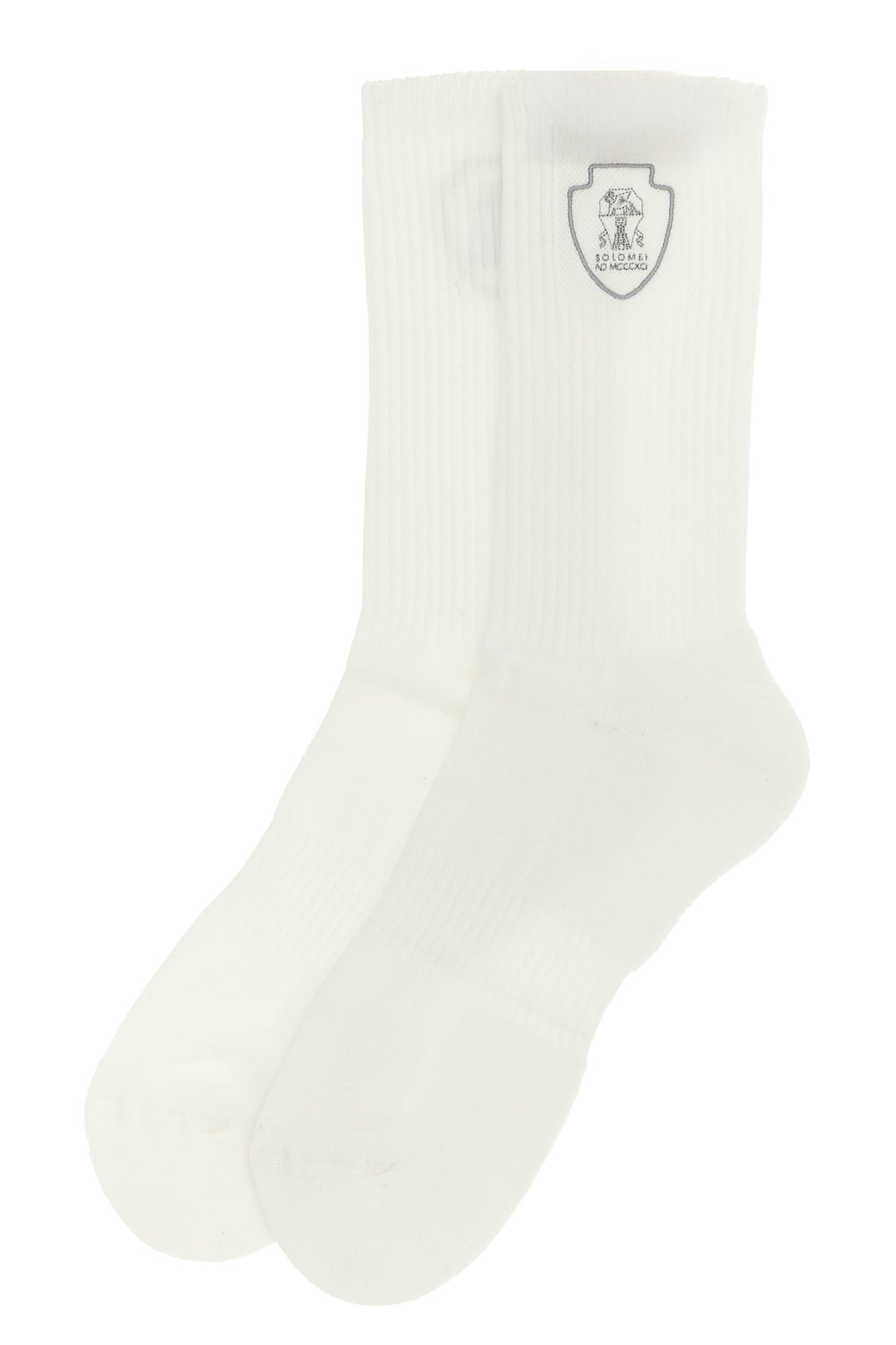 BRUNELLO CUCINELLI M ribbed techno cotton knit socks