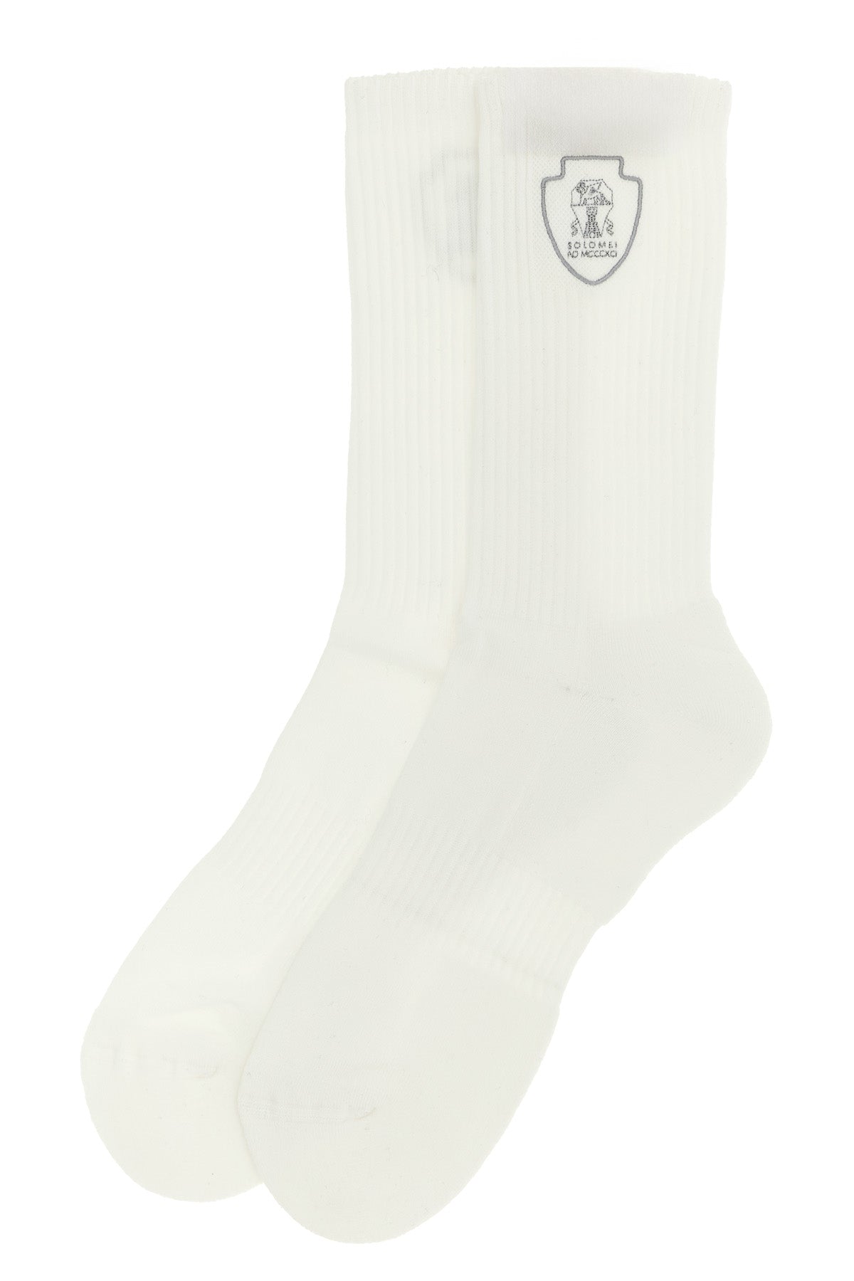 ribbed techno cotton knit socks