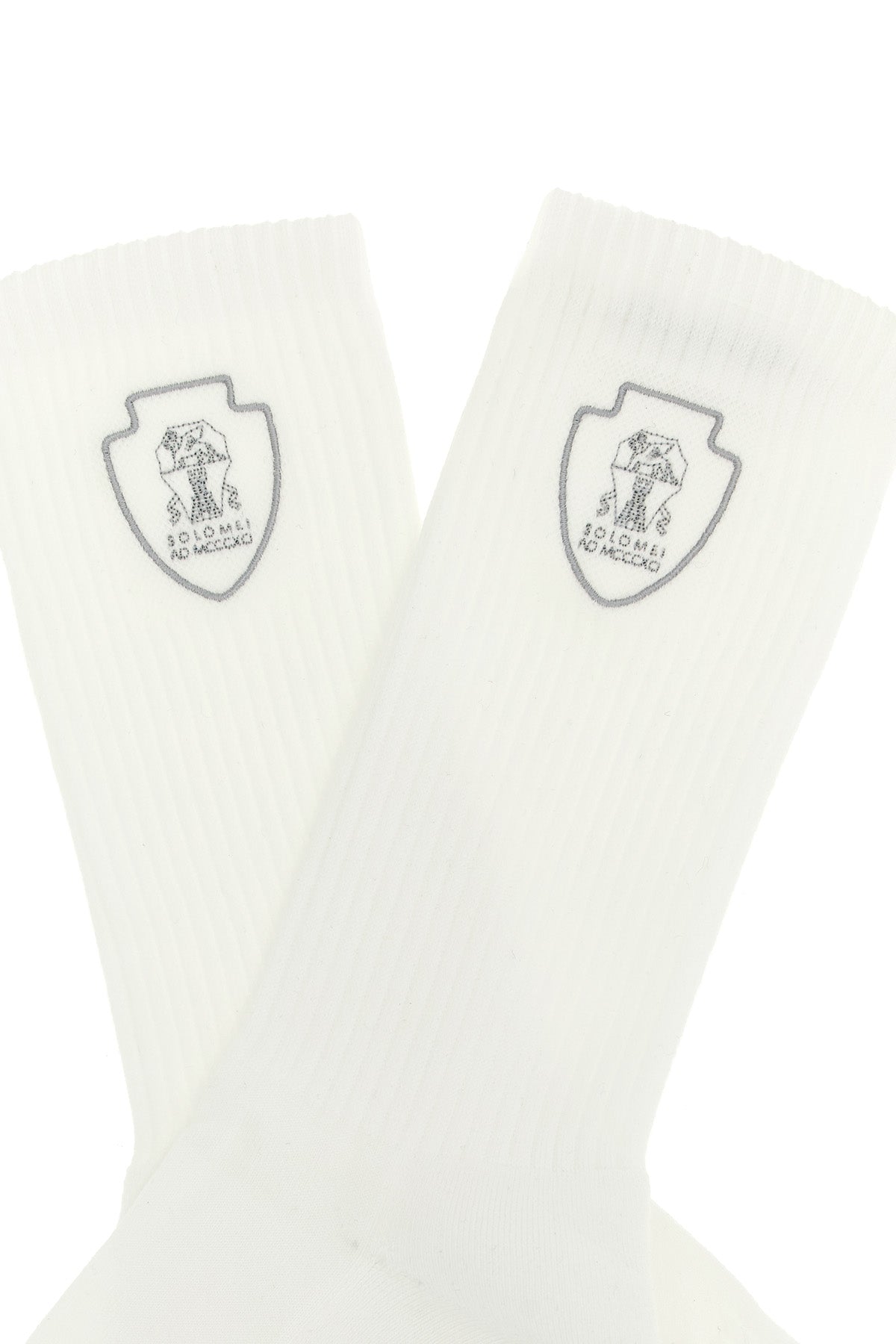ribbed techno cotton knit socks