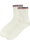 brunello cucinelli pure cotton socks are distinguished by a rigorous ribbed work