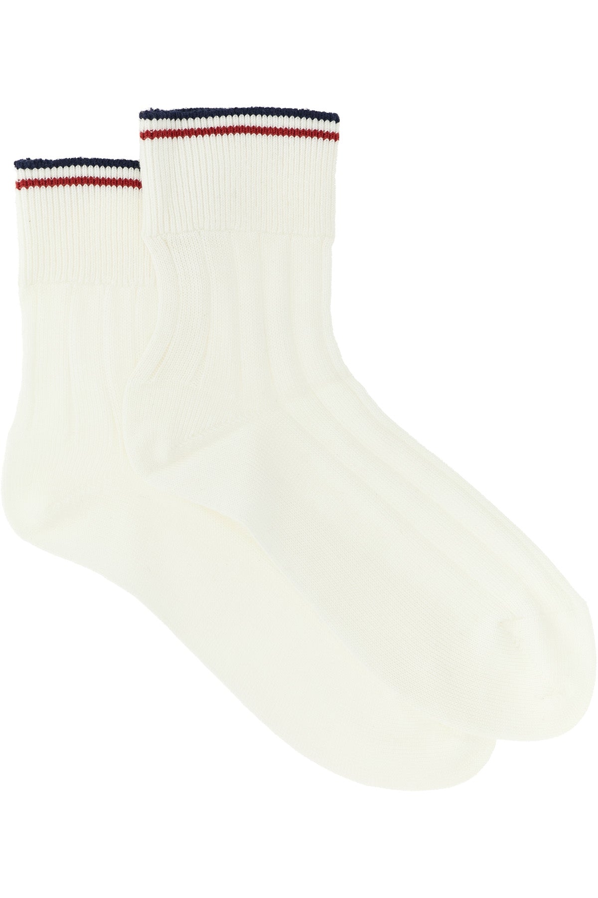 brunello cucinelli pure cotton socks are distinguished by a rigorous ribbed work