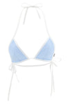 bikini top in cotton poplin