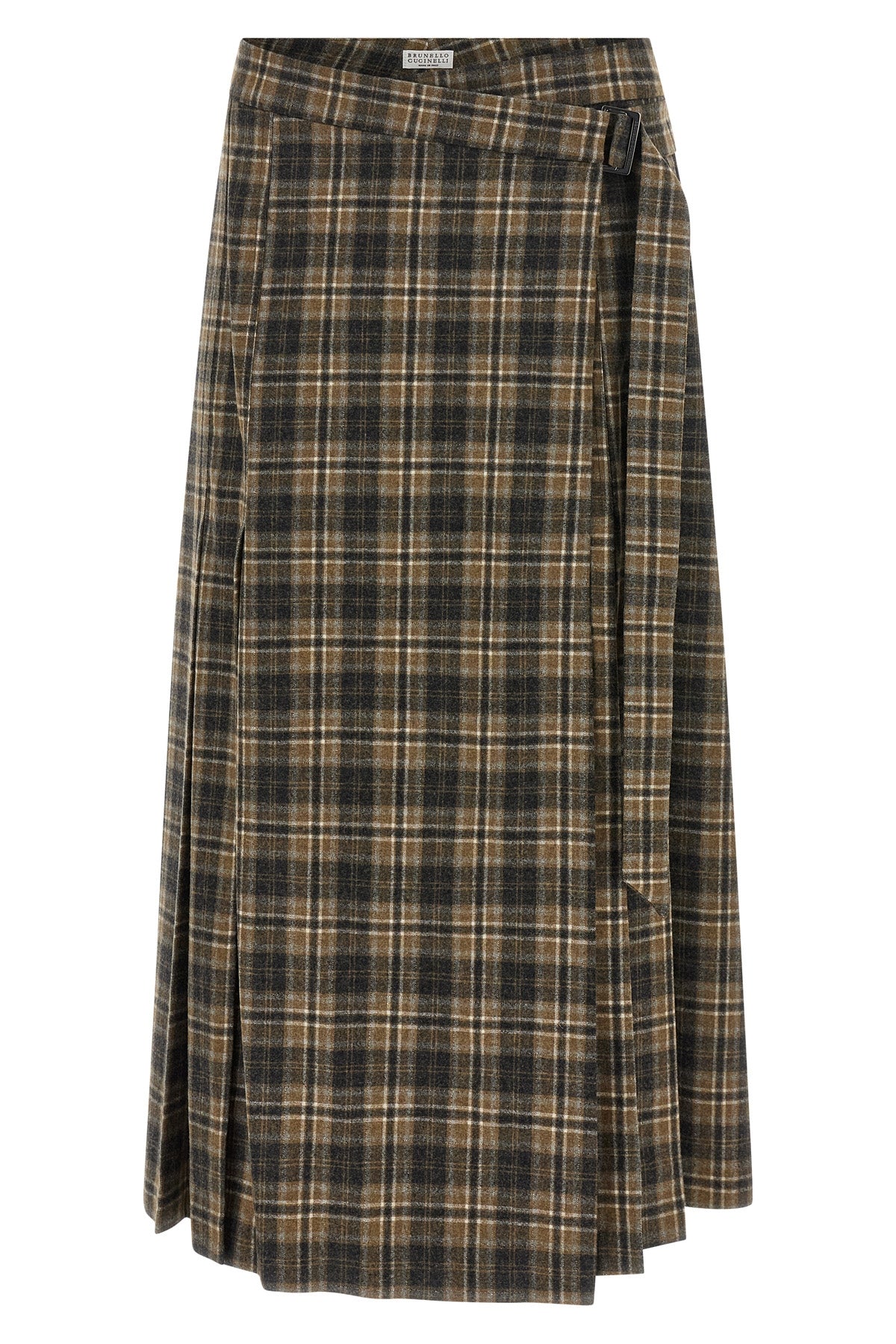 the brunello cucinelli long skirt redefines the codes of tailoring through a str