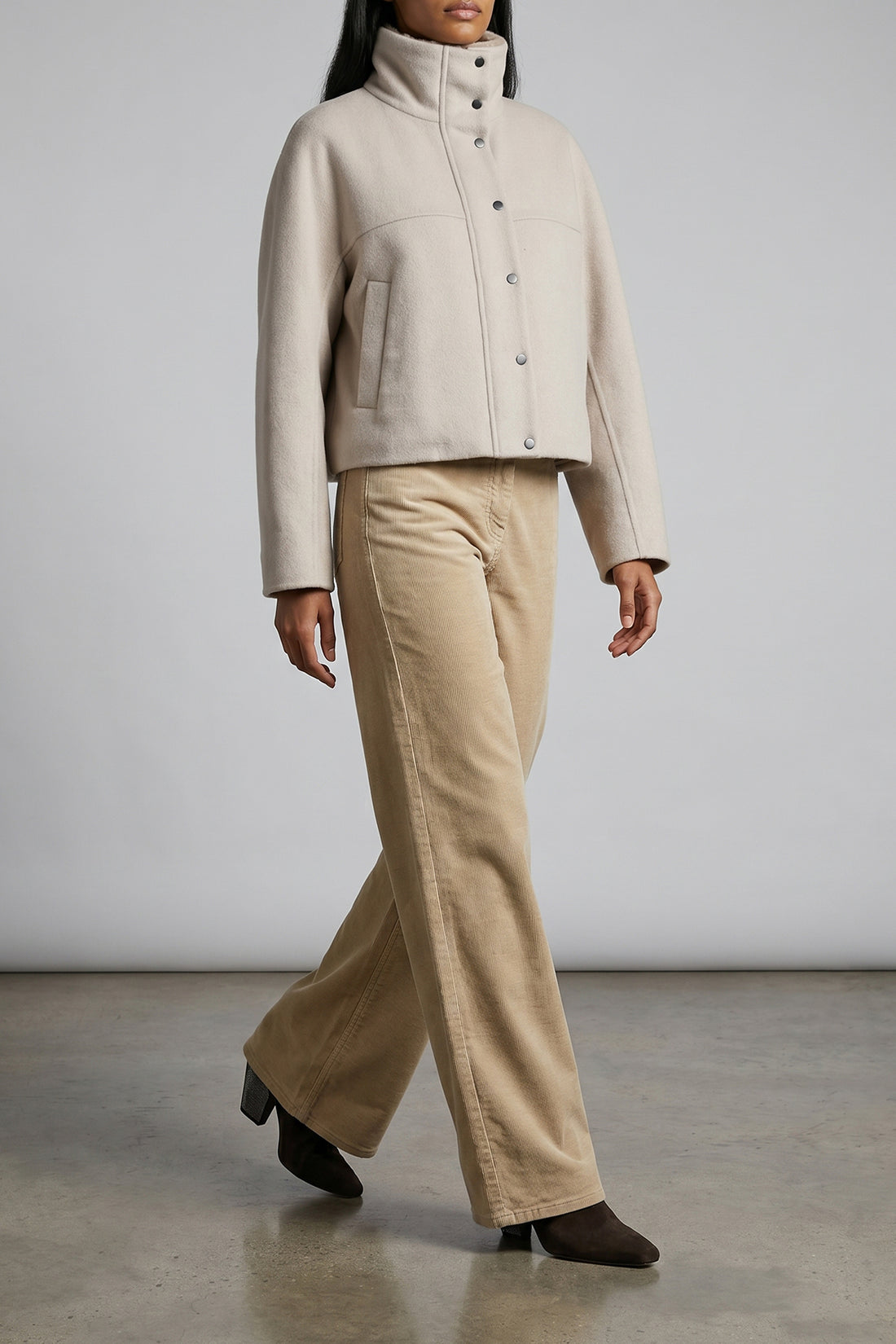 BRUNELLO CUCINELLI 38 virgin wool and cashmere blend coat