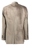 single-breasted chenille blazer