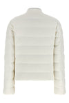 water-repellent quilted and goose feather padded down jacket
