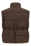 vest in quilted water-repellent fabric