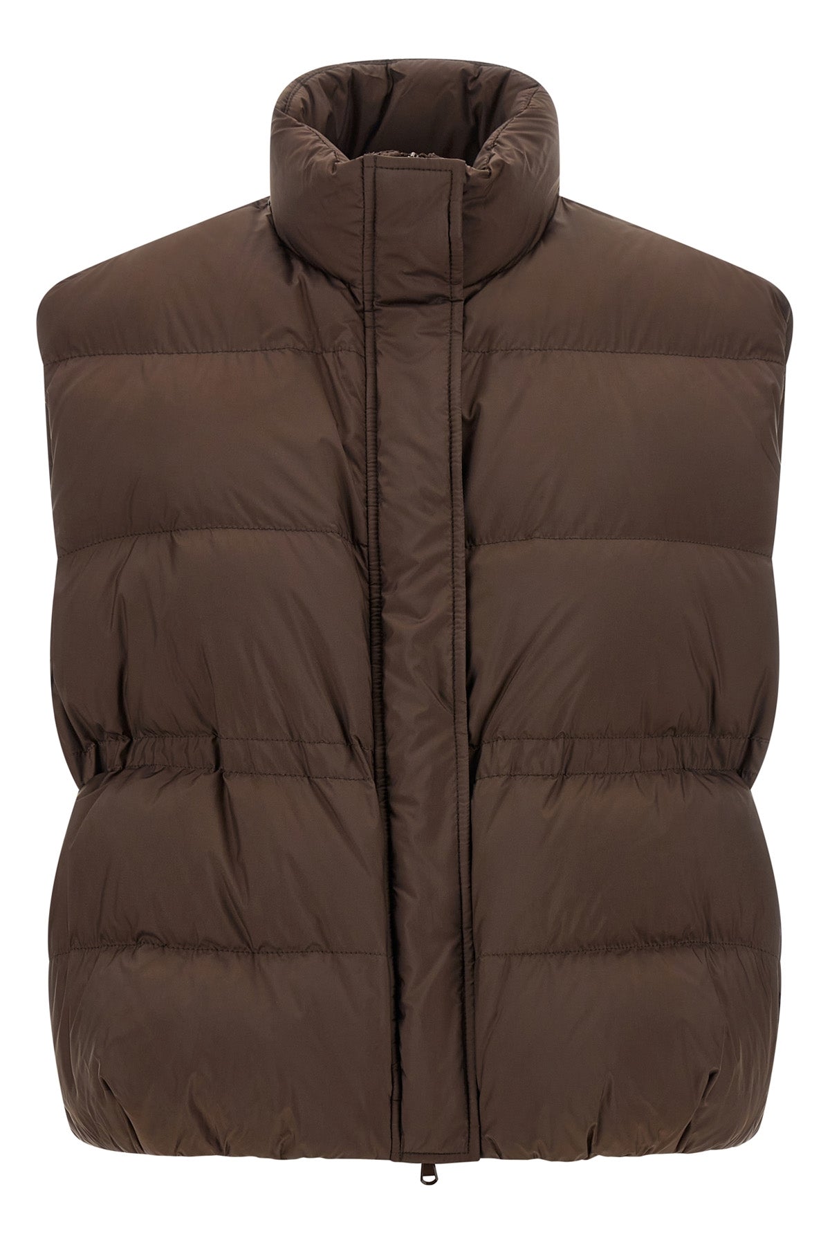 vest in quilted water-repellent fabric