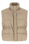 vest in quilted water-repellent fabric