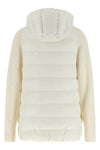 quilted and padded water-repellent matte nylon down jacket