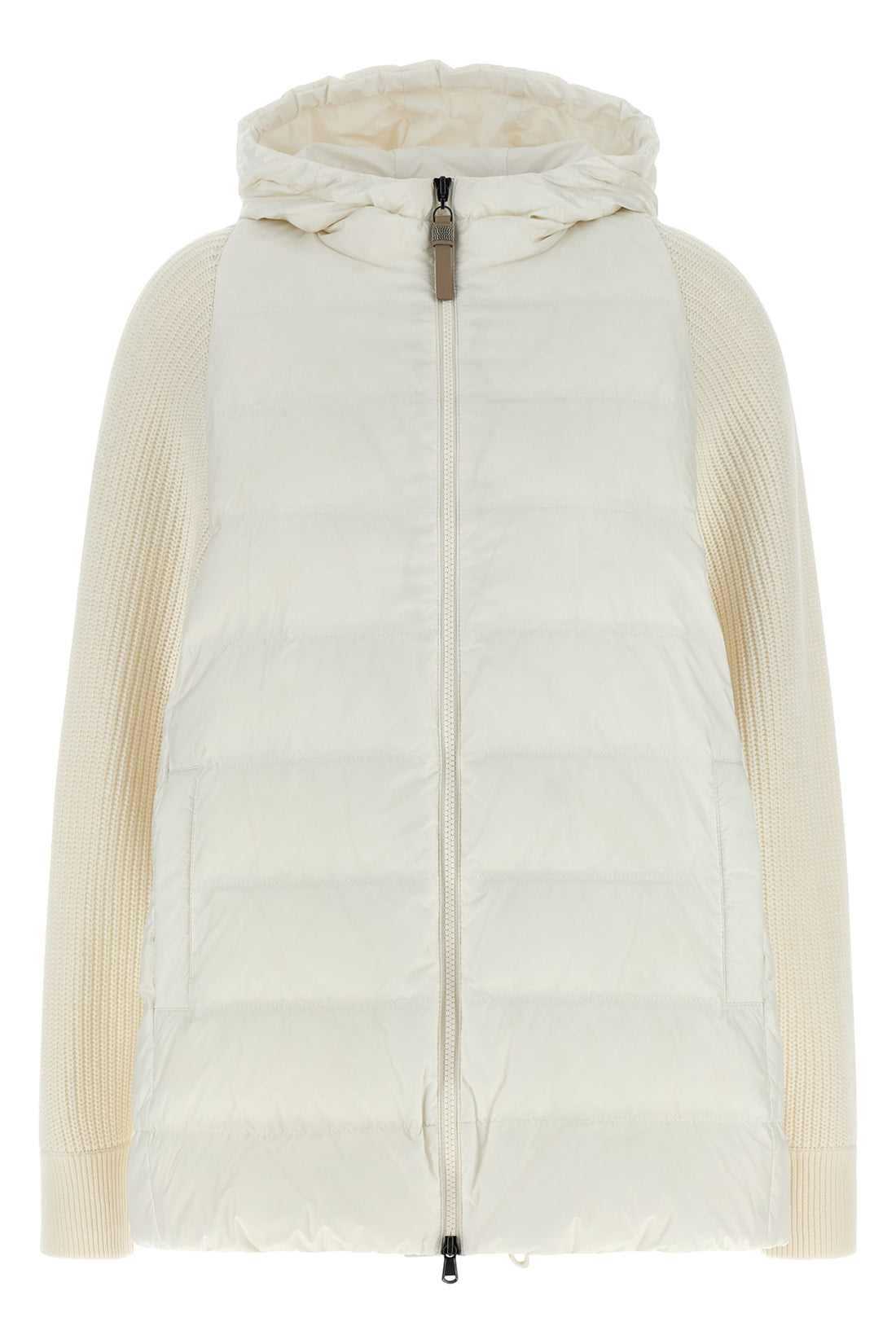 BRUNELLO CUCINELLI 38 quilted and padded water-repellent matte nylon down jacket