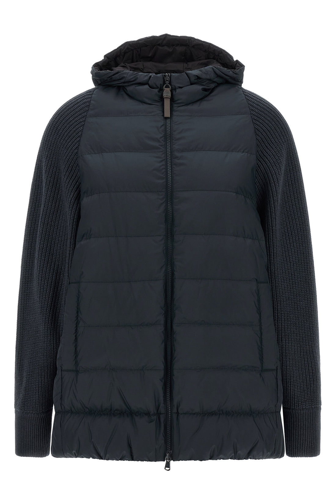 BRUNELLO CUCINELLI 38 quilted and padded water-repellent matte nylon down jacket