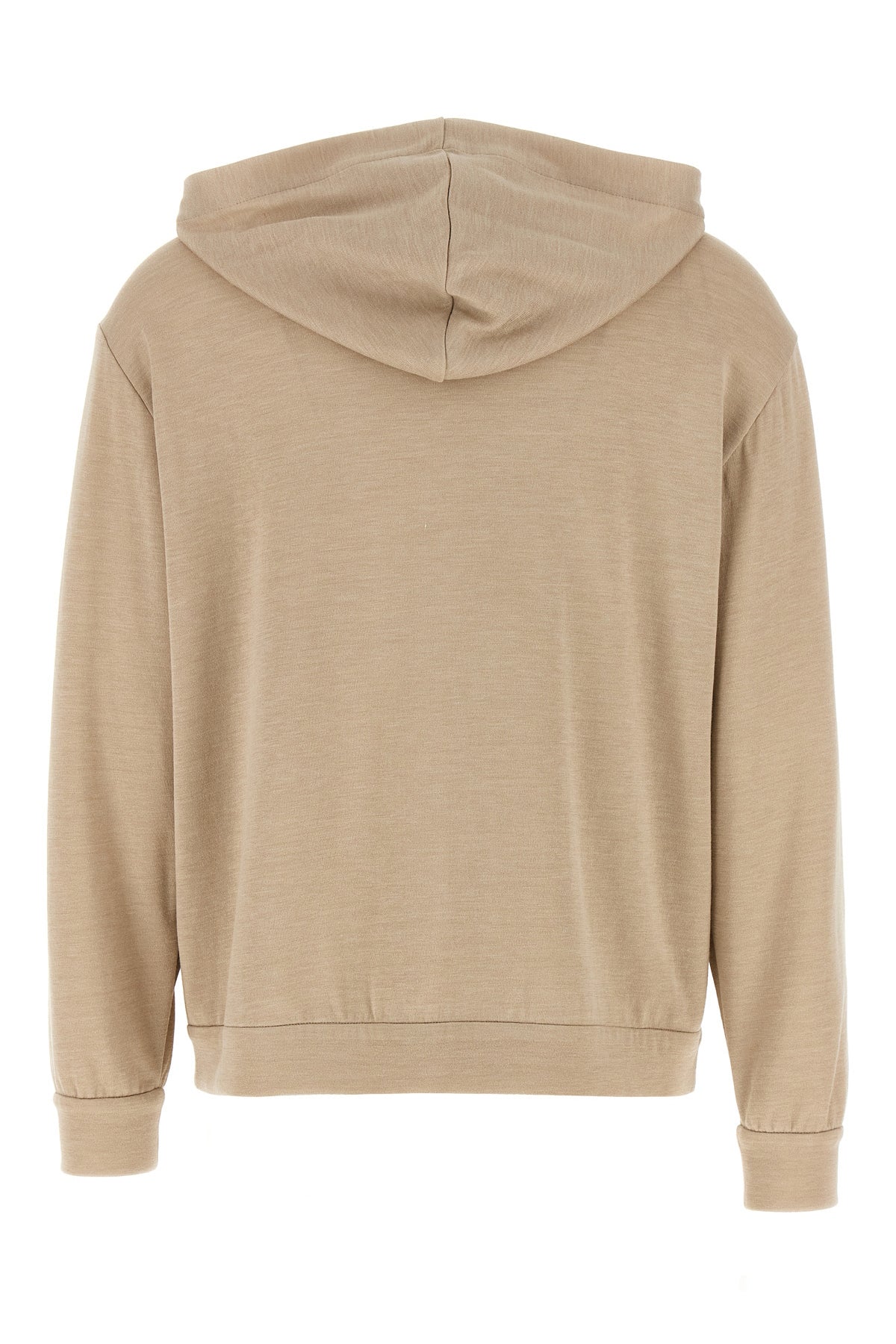cotton and silk interlock hoodie