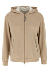 cotton and silk interlock hoodie
