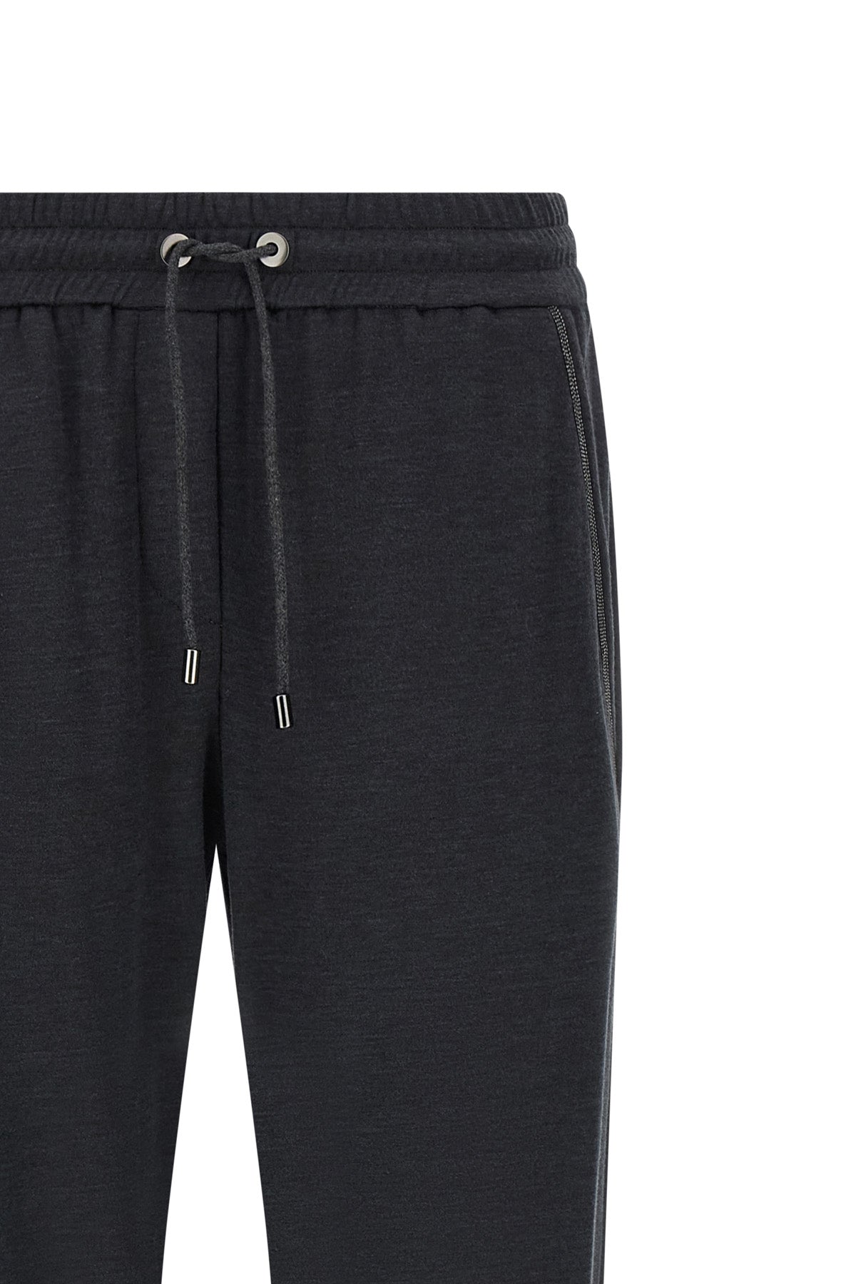 cotton and silk interlock joggers