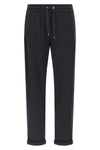 cotton and silk interlock joggers