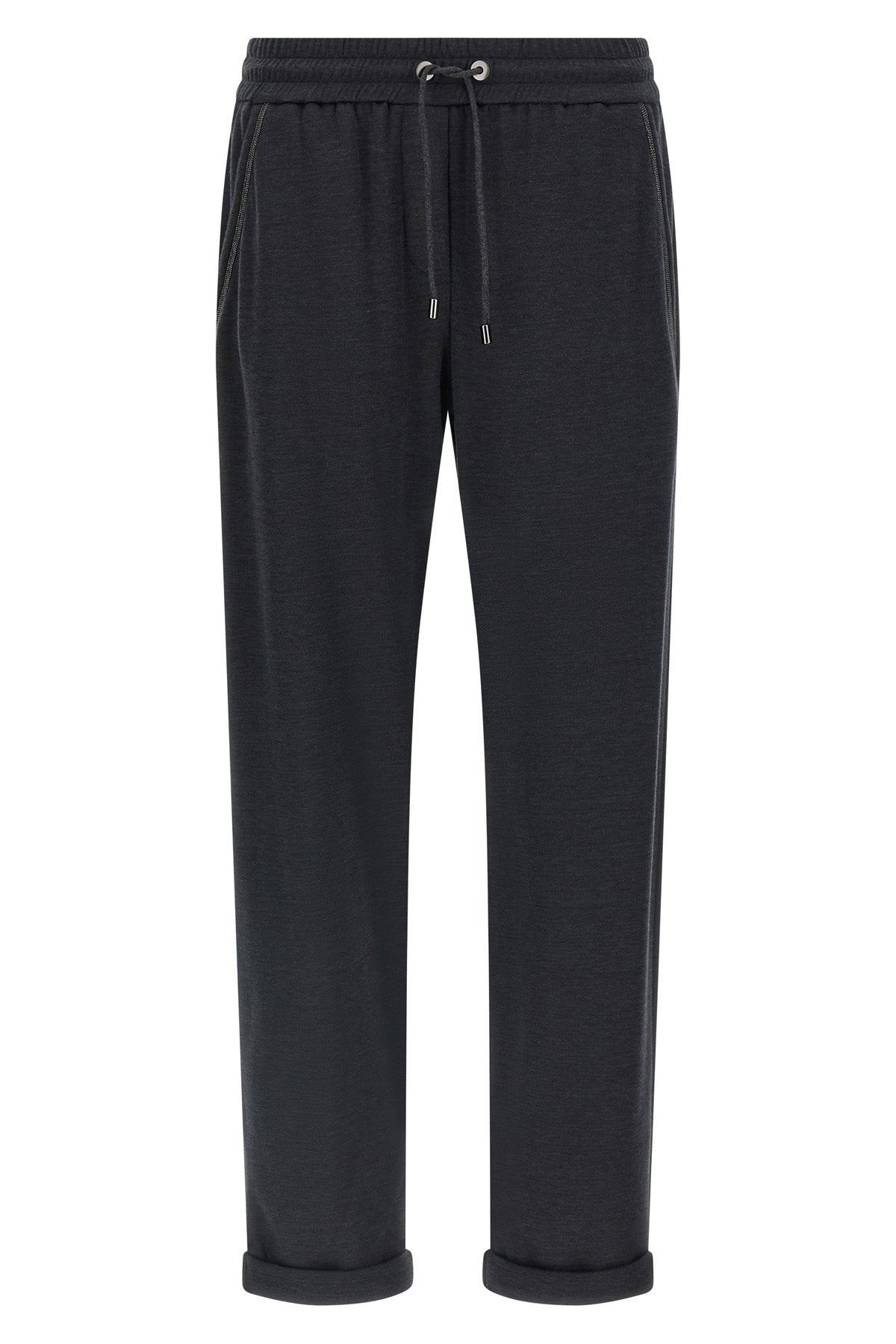 cotton and silk interlock joggers