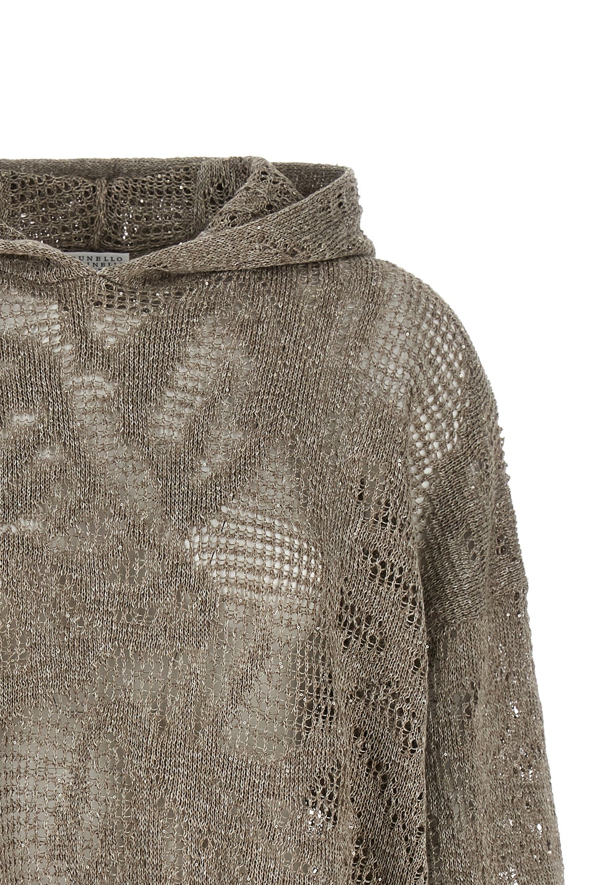 the brunello cucinelli hooded sweater redefines the concept of knitwear through