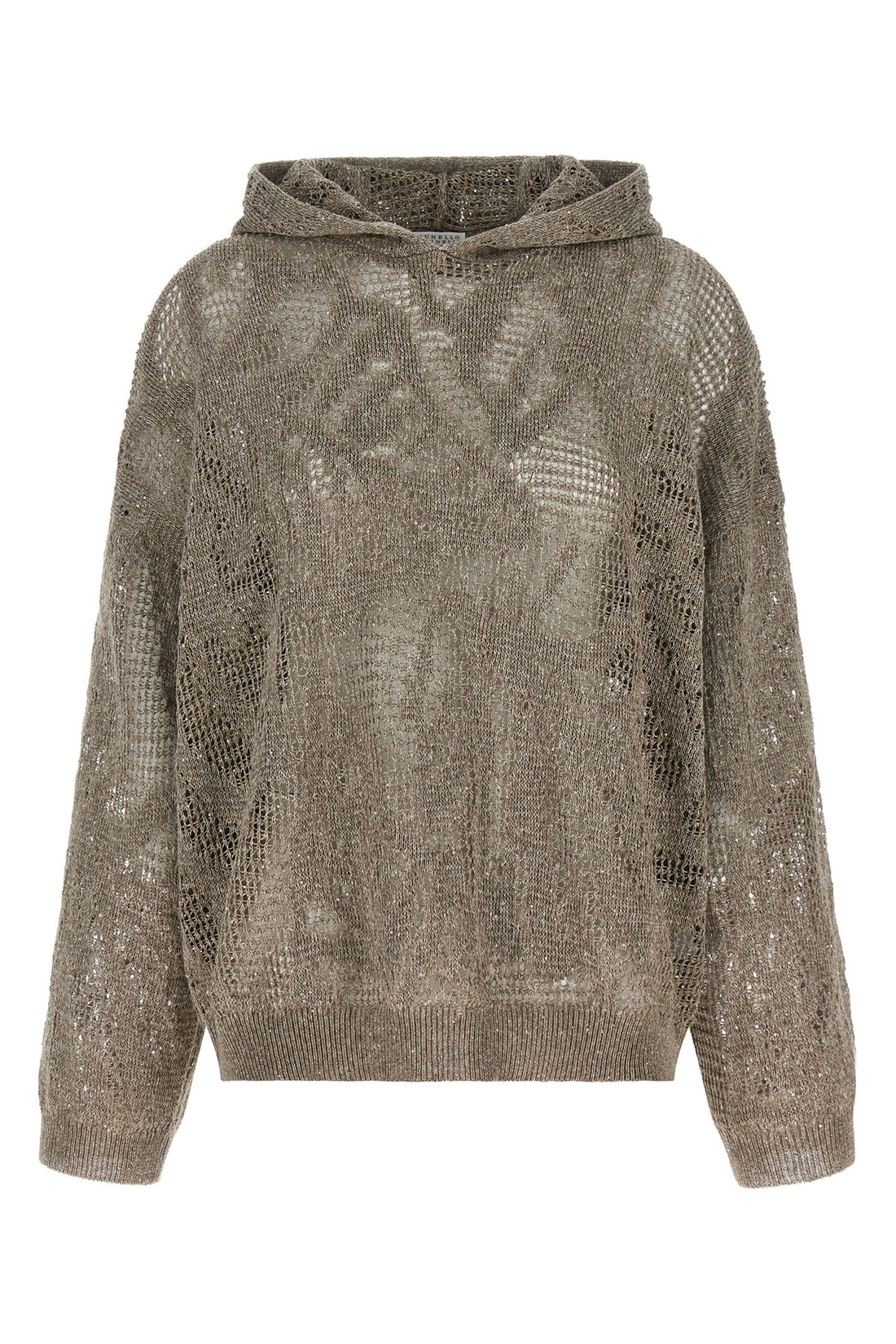 BRUNELLO CUCINELLI XL the brunello cucinelli hooded sweater redefines the concept of knitwear through