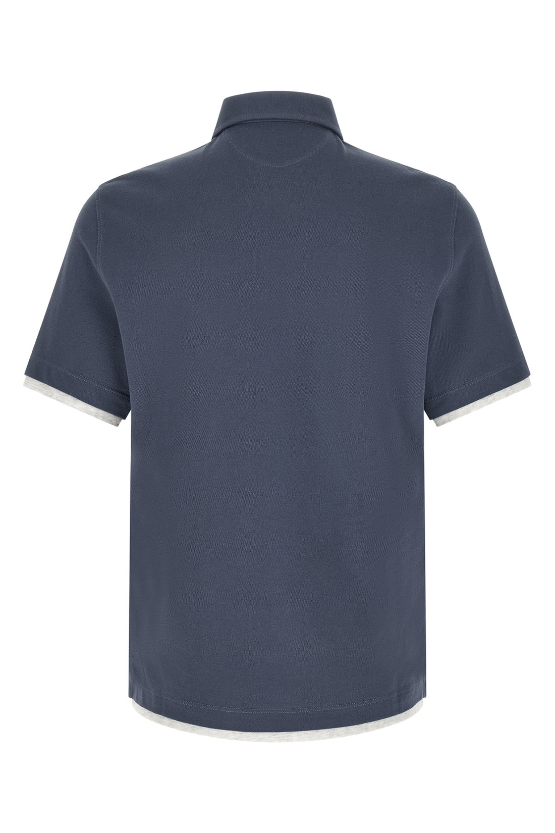 BRUNELLO CUCINELLI M pure cotton piquet polo shirt