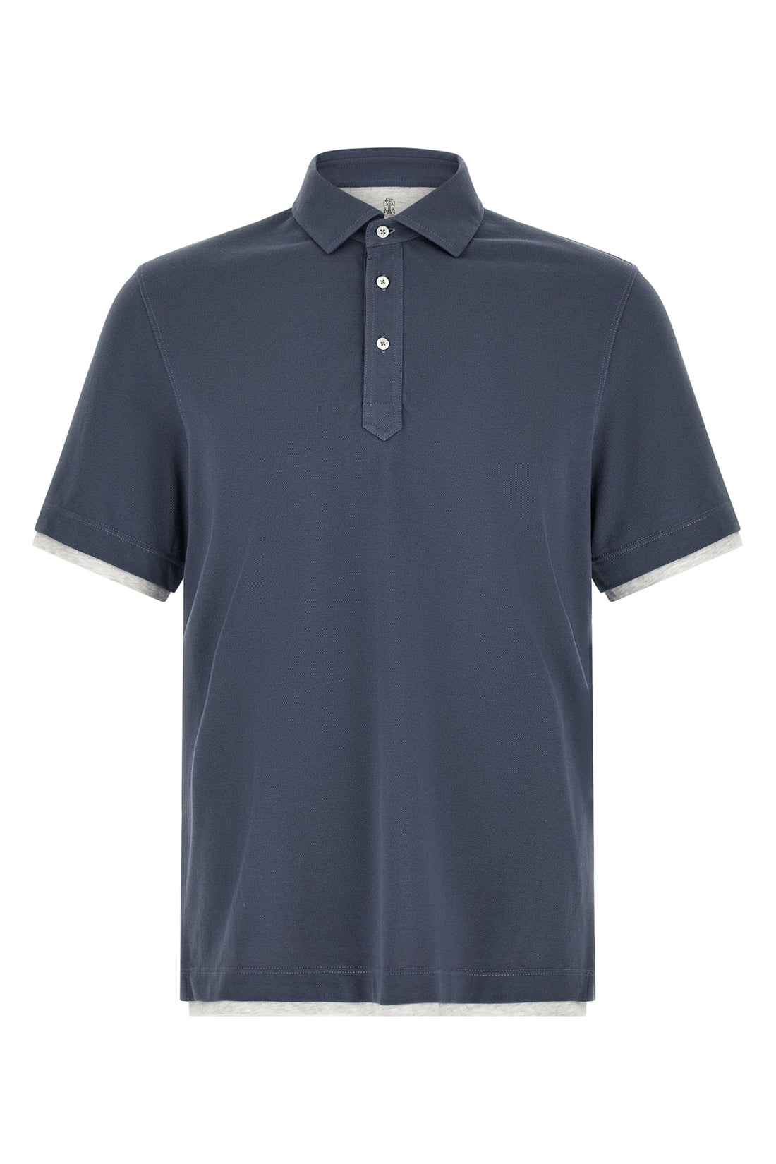 BRUNELLO CUCINELLI M pure cotton piquet polo shirt
