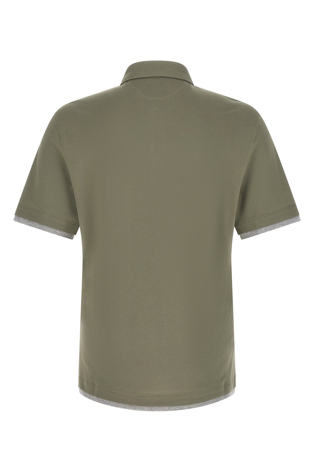 BRUNELLO CUCINELLI XS piqué cotton polo shirt