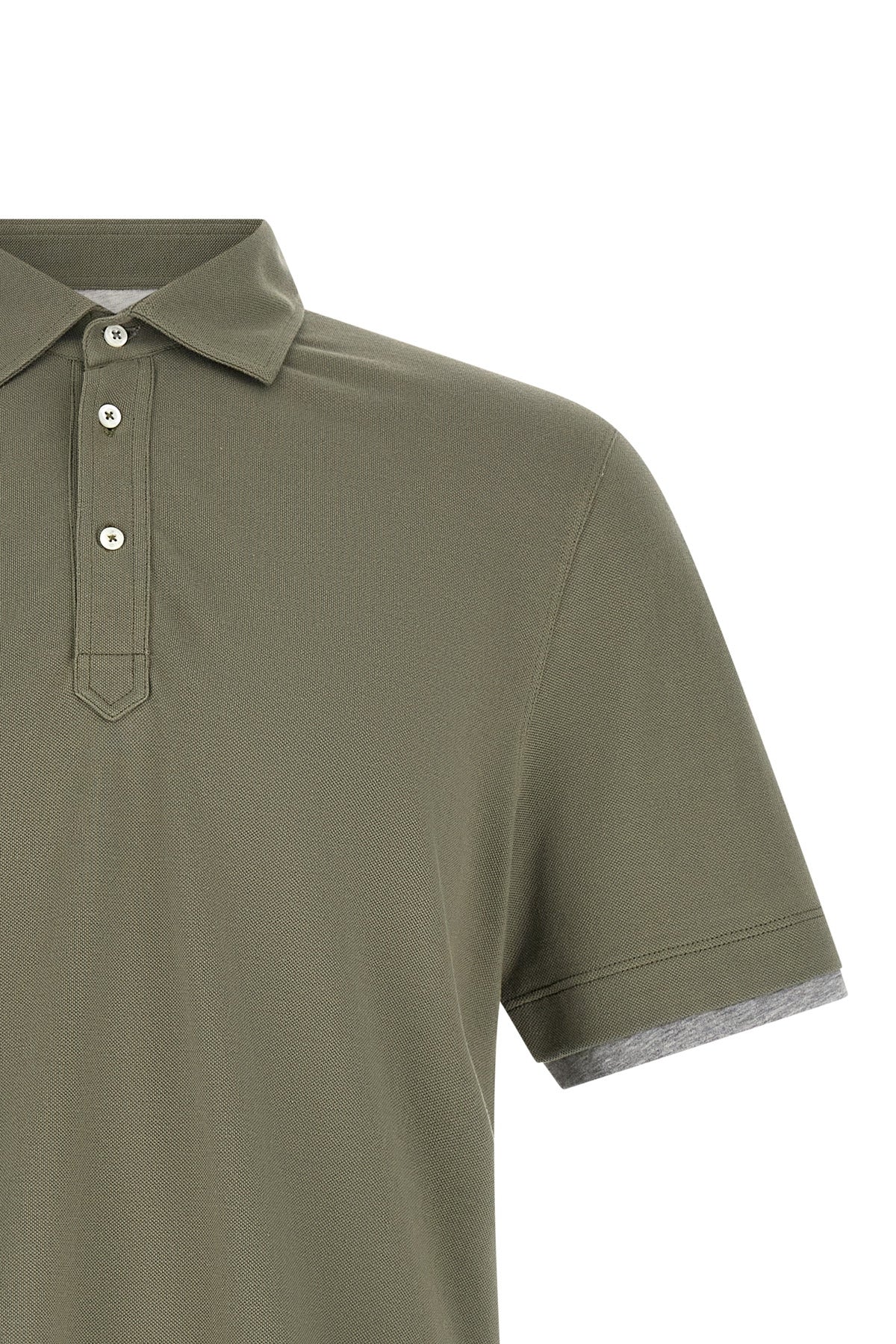 piqué cotton polo shirt