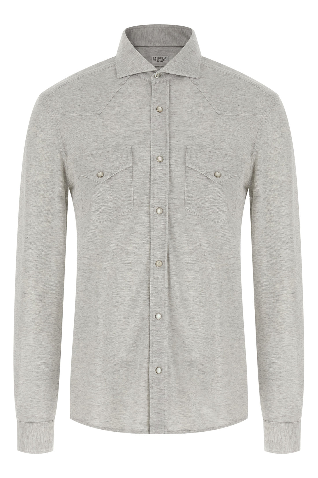 BRUNELLO CUCINELLI L cotton piqué shirt