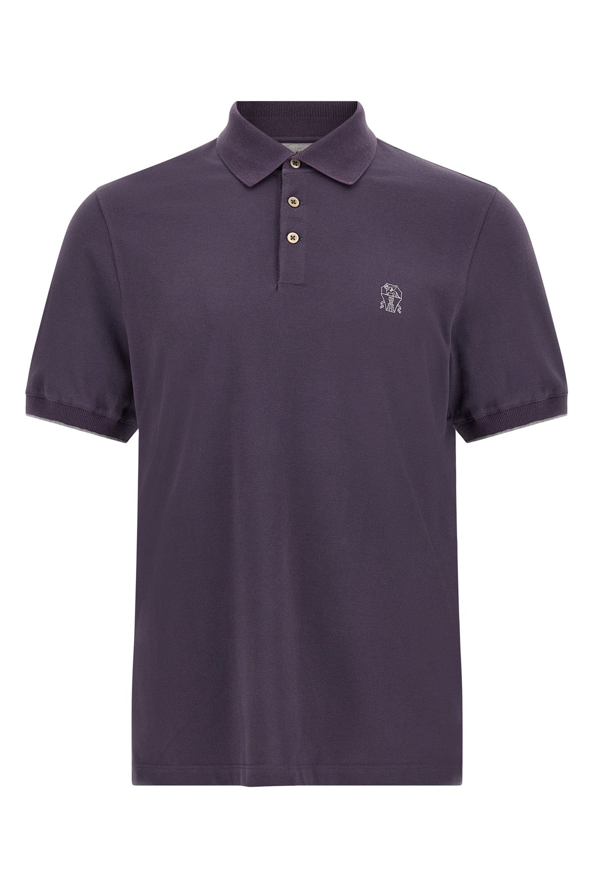 the brunello cucinelli pure cotton piqué polo shirt