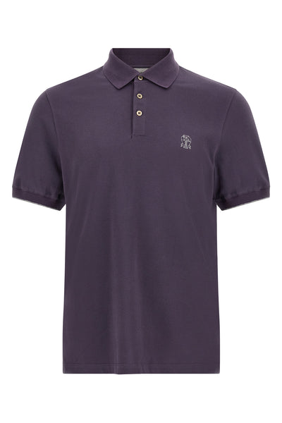the brunello cucinelli pure cotton piqué polo shirt