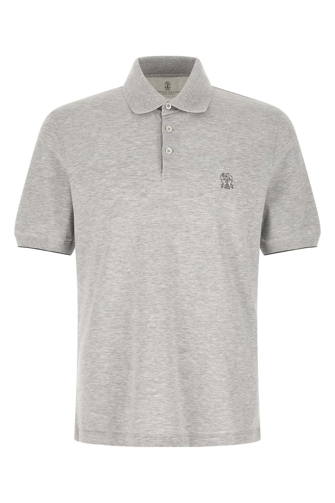 BRUNELLO CUCINELLI XL cotton piqué polo shirt