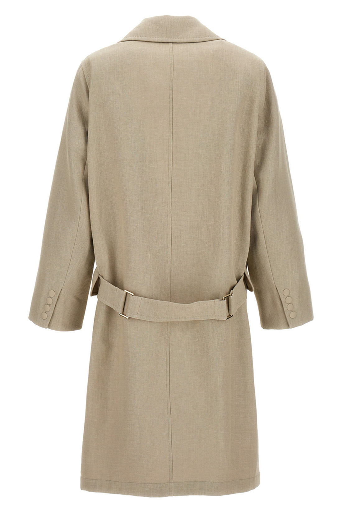 MAX MARA 38 linen mescal trench coat