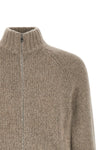 the brunello cucinelli cardigan in fine shaved cashmere and silk sweater