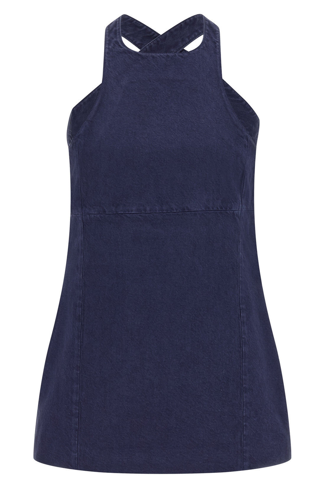 MIU MIU 38 short dress in garment-dyed cotton gabardine
